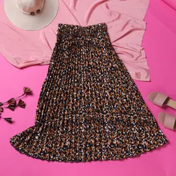 zwerlon Women Printed A-line Multicolor Skirt-picture-21