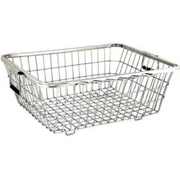 zybil Dish Drainer for Kitchen/Dish Drying Stand/Plate Rack/Bartan Stainless Steel Fruit & Vegetable Basket-picture-23
