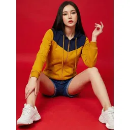 ZYNG Women Colourblocked Hooded Sweatshirt-picture-37