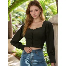 ZYNG Women Solid Fitted Crop Top-picture-20