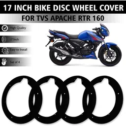 zyo 17 inch ABS Plastic New Embossed Pattern Wheel Cover 4pc For TVS_APACHE_RTR160 Bike Fairing Kit-picture-20