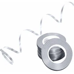 Balloon Curling Ribbon for Decoration (Silver, 12 Pcs) Silver Nylon Ribbon-image-1