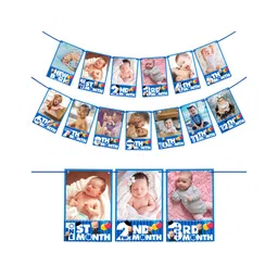 Zyozi Boss Baby Photo Banner Baby First Birthday Decoration Boss Baby Theme Decorations-picture-27