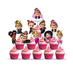 Zyozi Cupcake Topper Pink - Pack of 10 image 1
