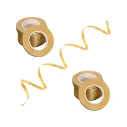 Zyozi Curling Ribbons for Balloons Party Decoration  Gold Pack of 12 - 5 Meters each-image-2