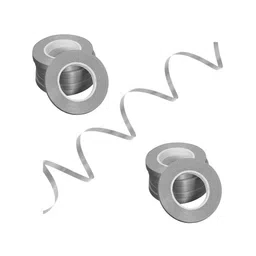 Zyozi Curling Ribbons for Balloons Silver Pack of 6 - 5 meter each-image-3