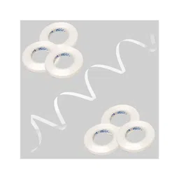 Zyozi Curling Ribbons for Balloons White Pack of 6 - 5 meter each-image-0