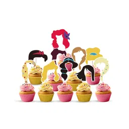 Zyozi Princess Theme CupCake Topper Girls Princess Party Favor MultiColor Pack Of 10-picture-21