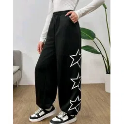zyrofit Women Printed Black Track Pants-picture-20